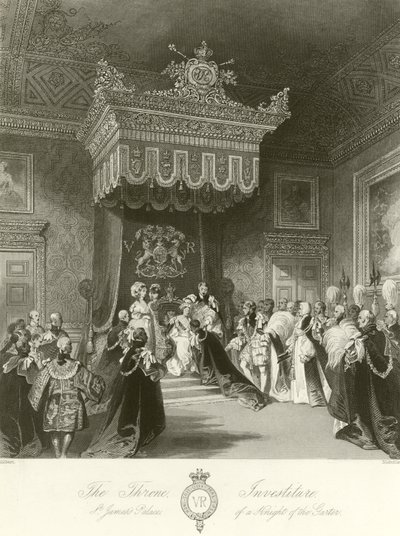 Investiture of a knight of the Garter by John Gilbert